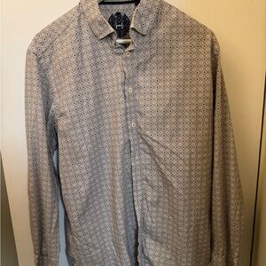 Horst Men's Patterned Shirt - Gray etc.